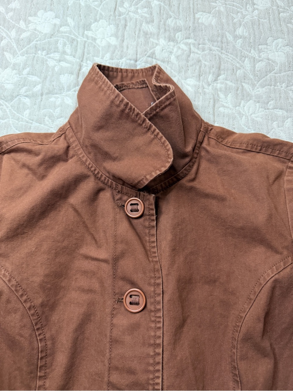 Rubbish Women's Brown Button-Up Utility Jacket |
100% Cotton | 3/4 Sleeve - Picture 6 of 10